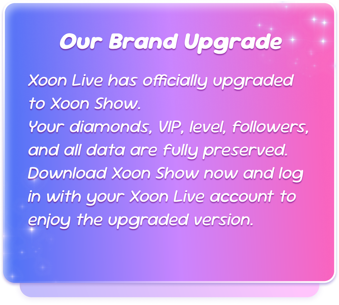 Our Brand Upgrade - Xoon Live to Xoon Show